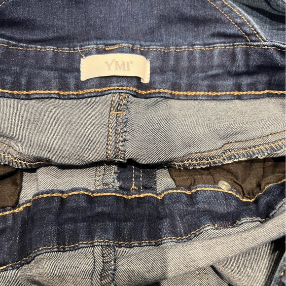YMI Distressed Denim Short Overalls - Picture 4 of 10